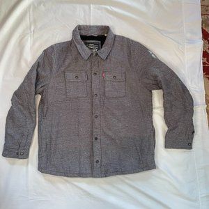 Levi’s Shirt Jacket, Charcoal Gray, Large size